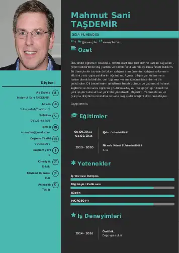 Gıda Mühendisi CV Örnekleri cv indir